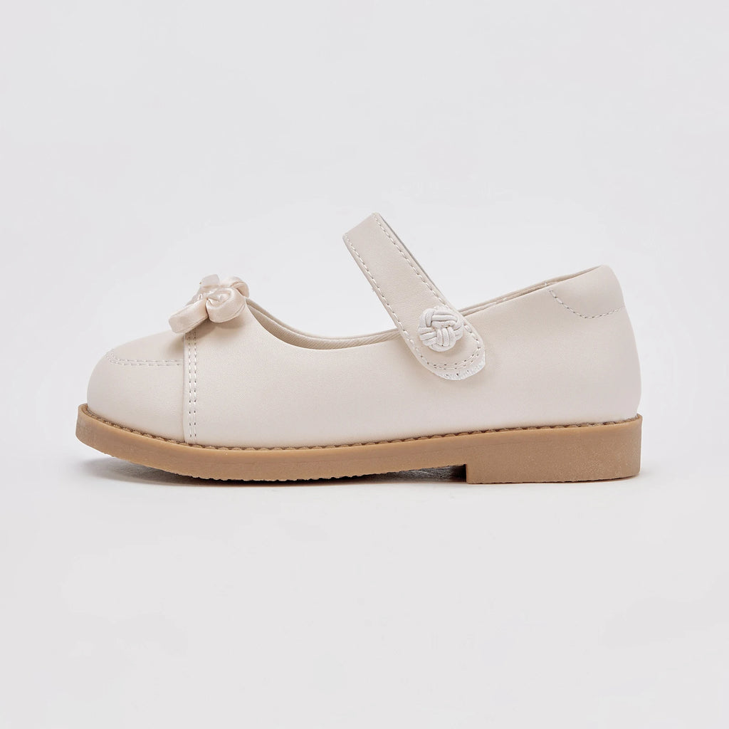 Dave Bella Children's Leather Shoes Autumn Girl's Comfortable Gentle Cute White Princess Shoes Party DB3253434