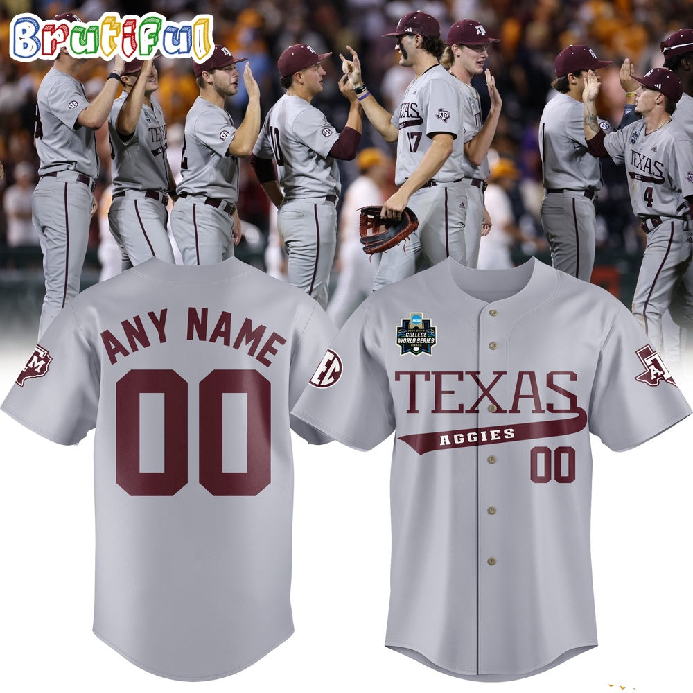Texas A&M Aggies 2024 NCAA Baseball Men's College World Series Omaha Jersey Shirt