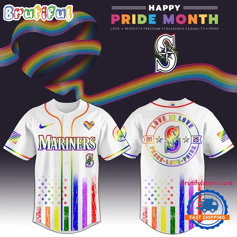 Seattle Mariners MLB Happy Pride Month Limited Edition Jersey